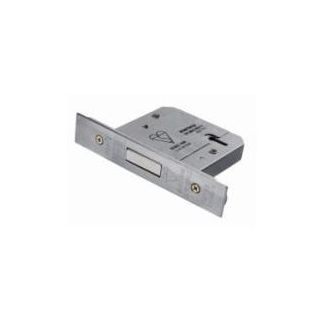 Deadlock 5 Lever LDB5525SSS/BP 2.5 BS Satin Stainless Steel