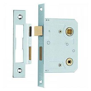 BAE5030NP Bathroom Lock 76mm Nickel Plated loose 3