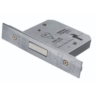 Deadlock 5 Lever LDB5530SSS/BP 3 BS Satin Stainless Steel