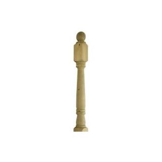 82 x 82 mm Turned Decking Newel 1250mm c/w Ball DEP12CAP