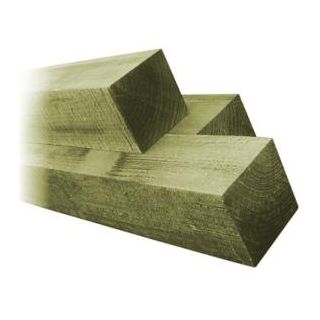 75 x 75 mm 2.4 mtr Green Treated Fence Post FSC