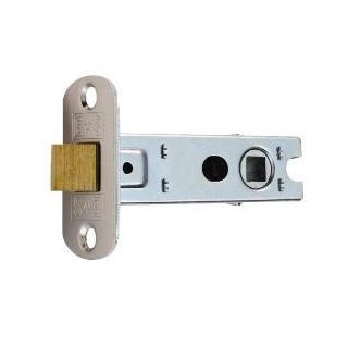 BTL2/SQ Tubular Latch - Bolt Through Facility 64mm 2.5 Nickel Plated