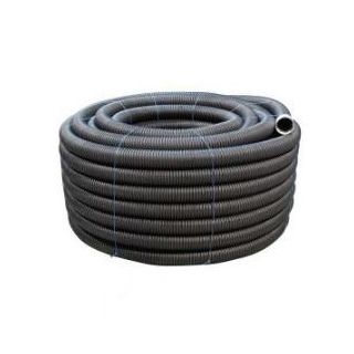 100mm x 25mtr Black Perforated Land Drain